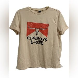 {SHEIN} Cowboys and Beer Tshirt